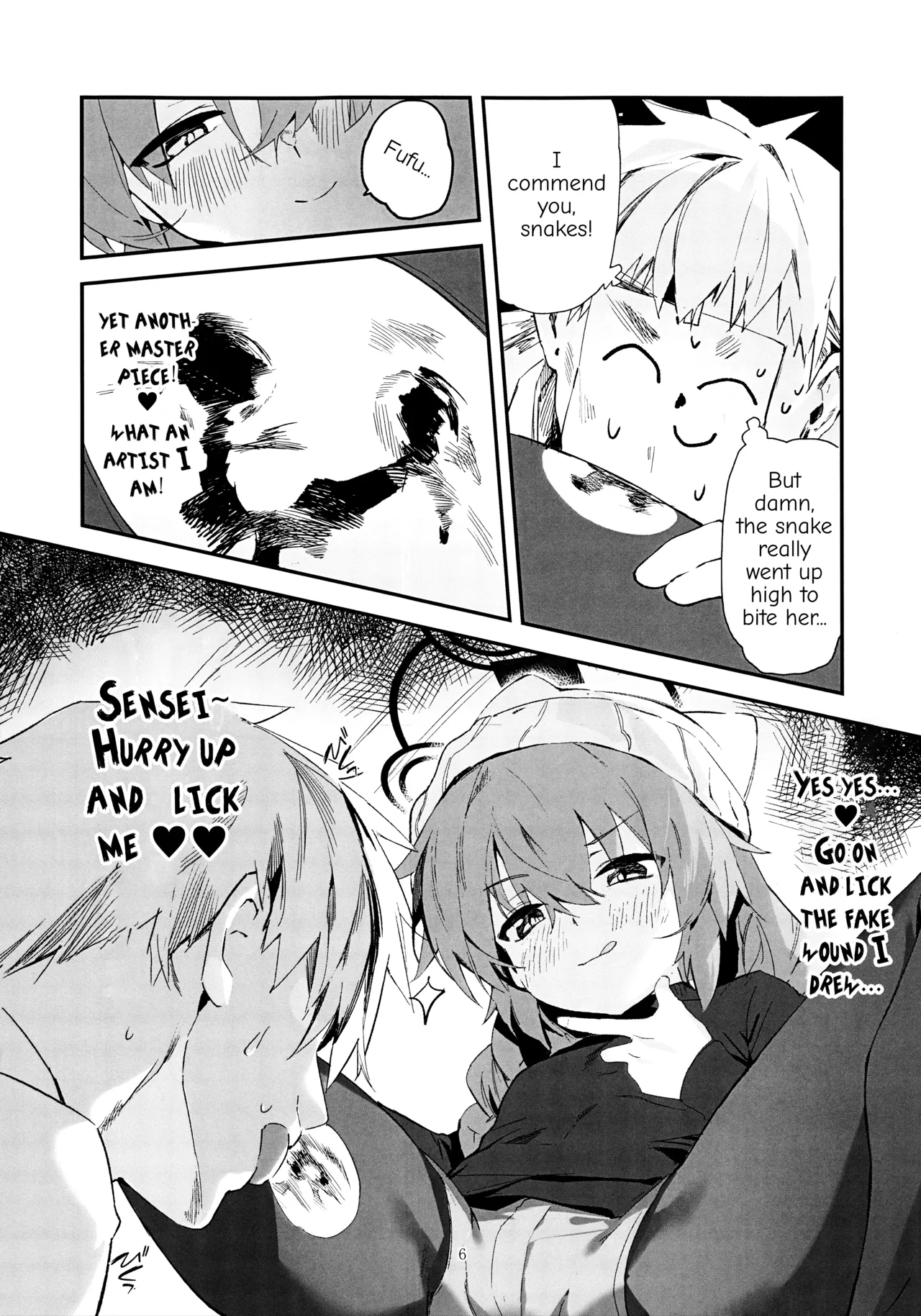 Hentai Manga Comic-Maki was bitten by a snake!?-Read-5